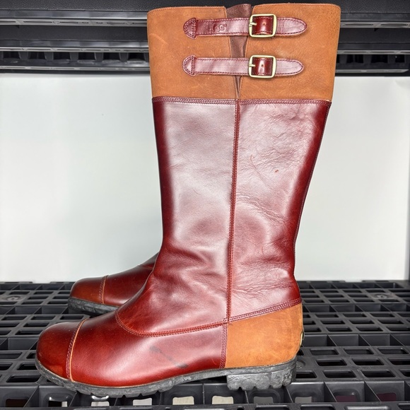 UGG Shoes - UGG Barolo Women's Brown Leather Women's Riding Boots